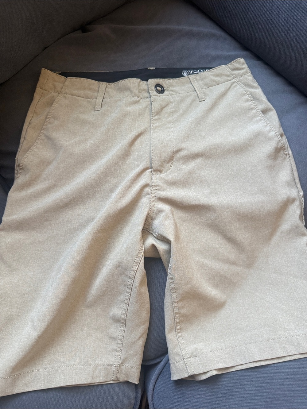 Volcom Men’s Khaki Tan Hybrid Shorts